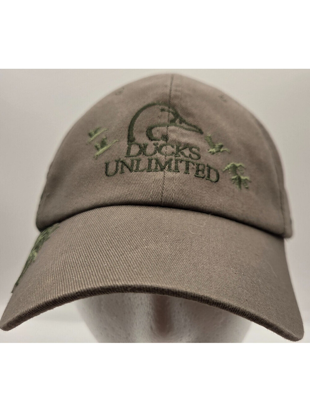 Ducks Unlimited Hat Brown Embroidered Duck Hunting Cap One Size Cotton